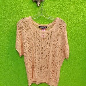 Loralette Peach Knit Sweater